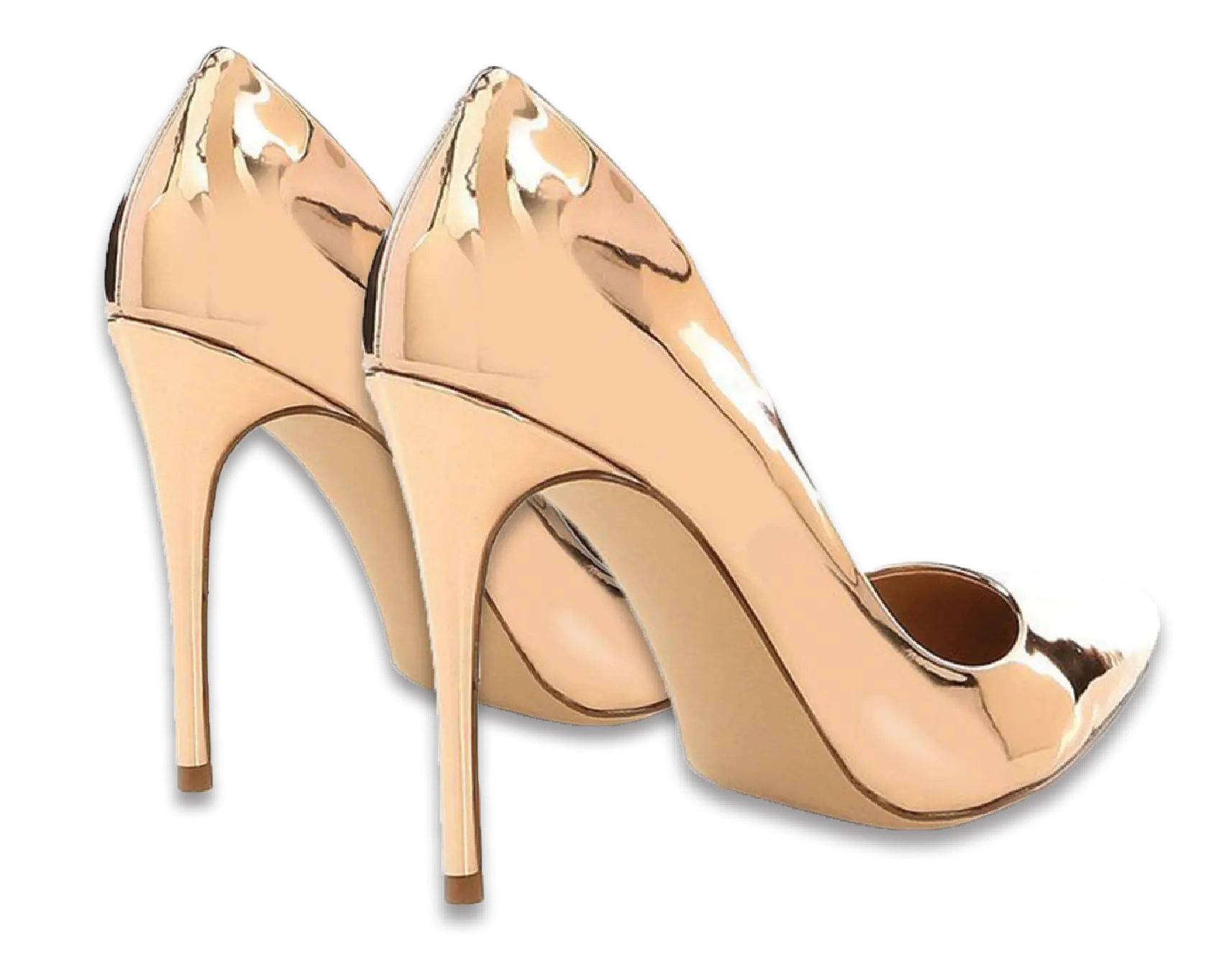 Gold High-Heeled Shoes for Elegant Events
