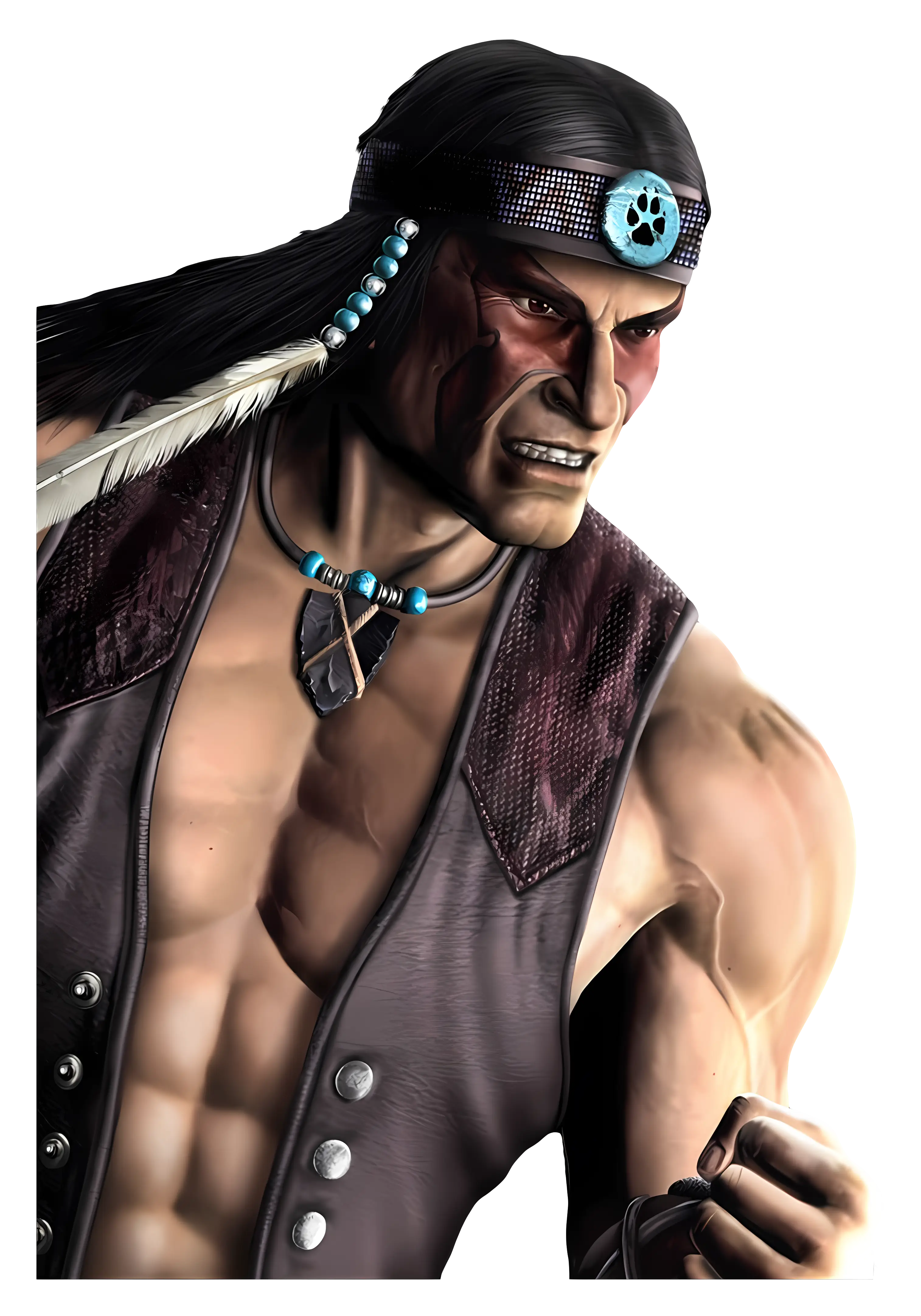Fierce Warrior with Headband