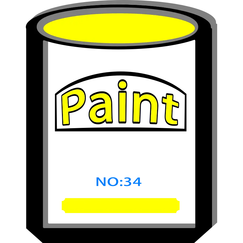 Yellow Paint Can for Artistic Projects