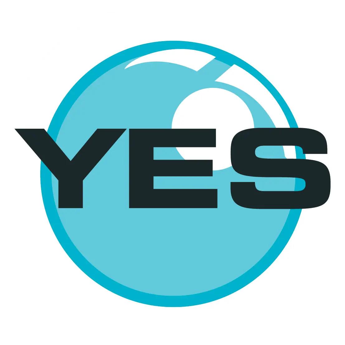Affirmative &#039;Yes&#039; Circular Logo