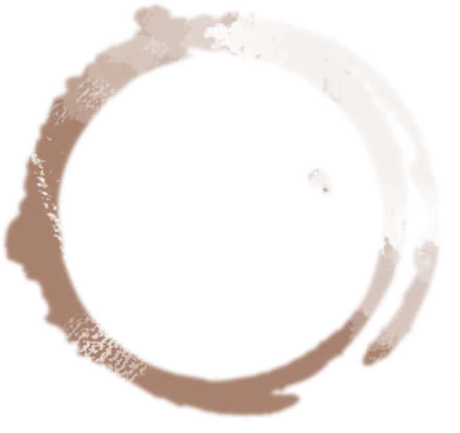 Circular Coffee Stain on Paper