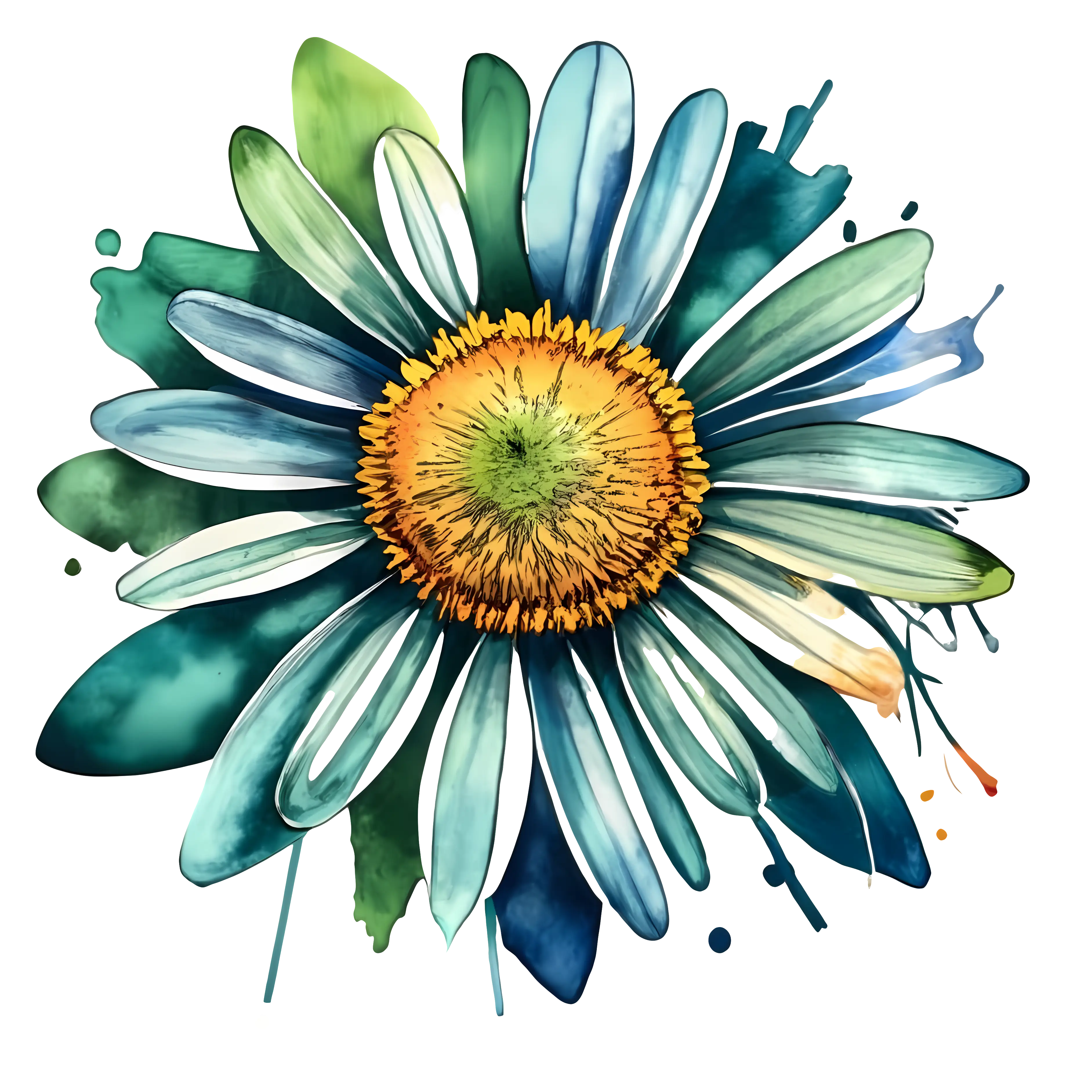 Colorful Artistic Flower Illustration