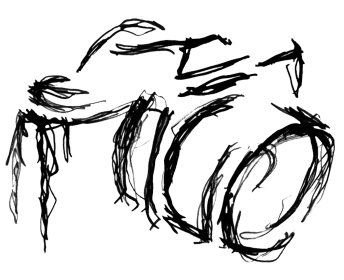 Motorcycle Sketch Drawing