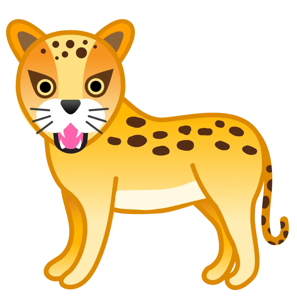Cute Cartoon Leopard