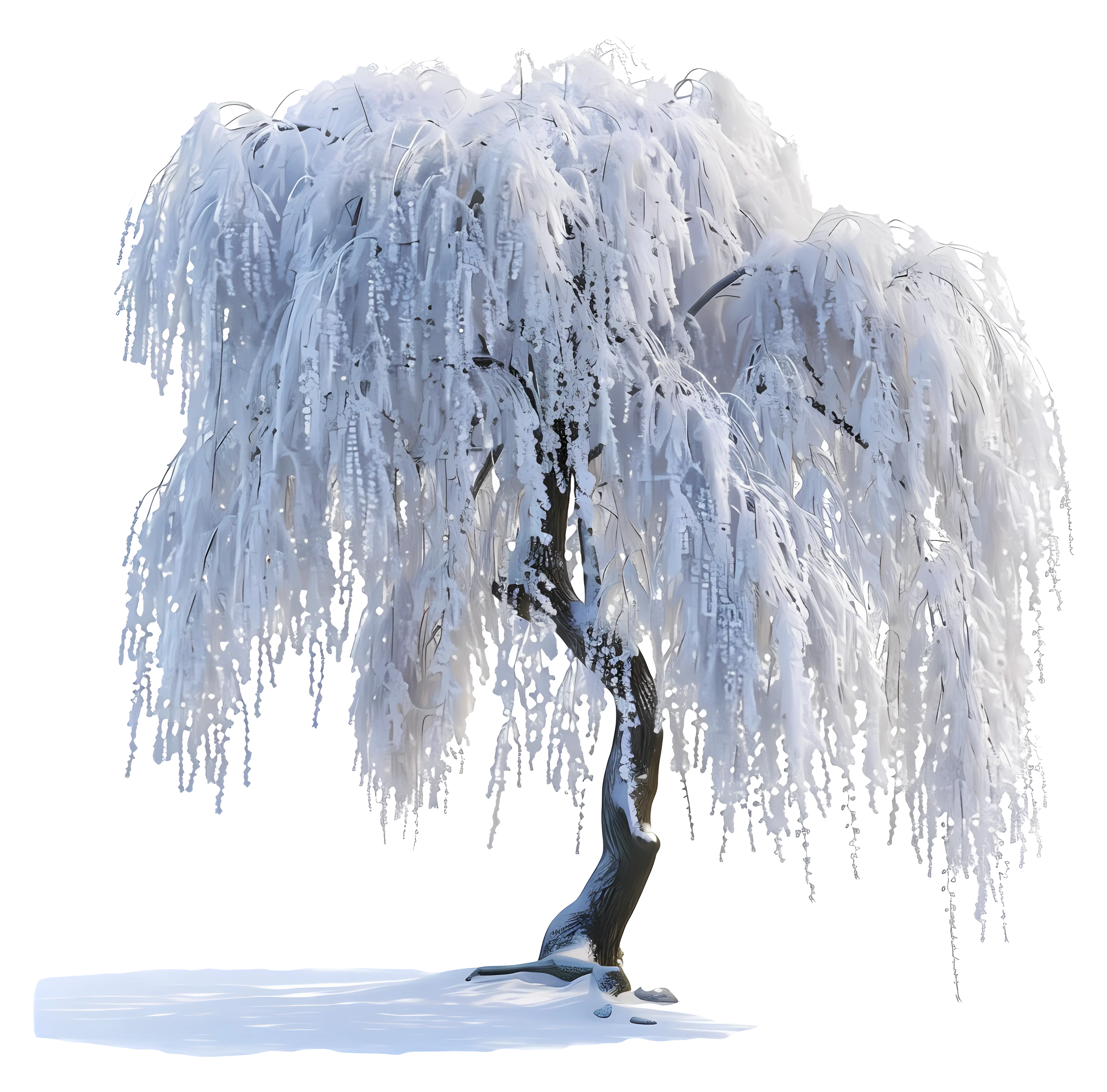 Snow-Covered Tree