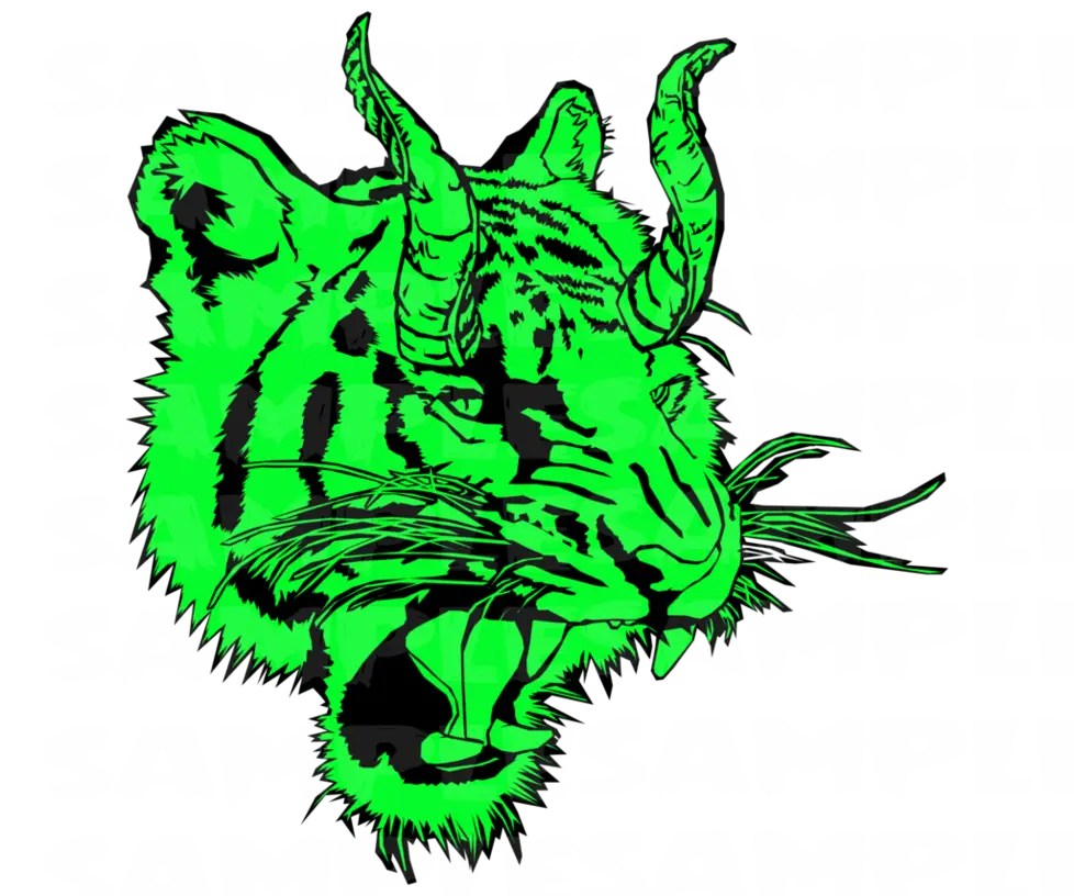 Green Tiger Illustration