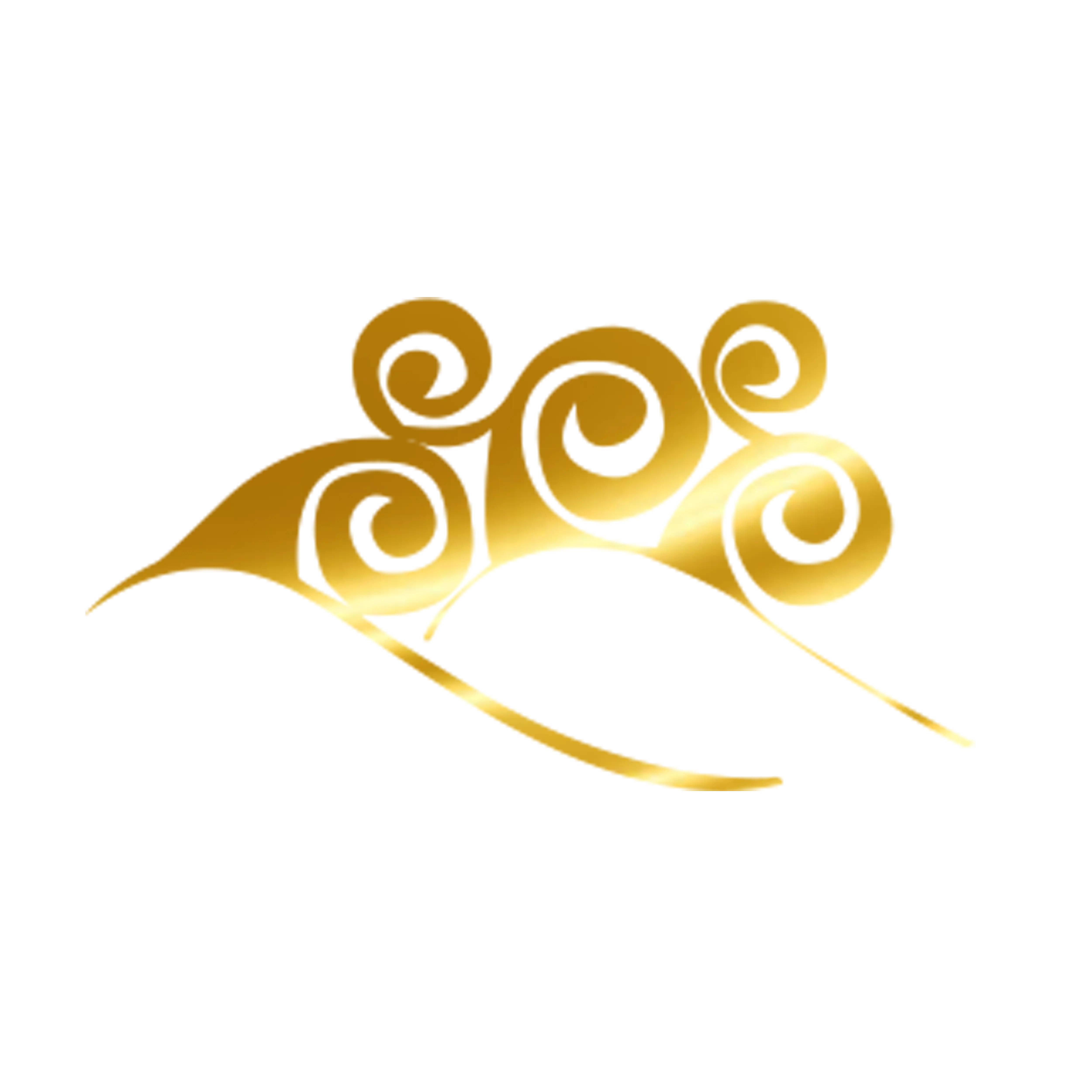 Golden Swirling Cloud Design