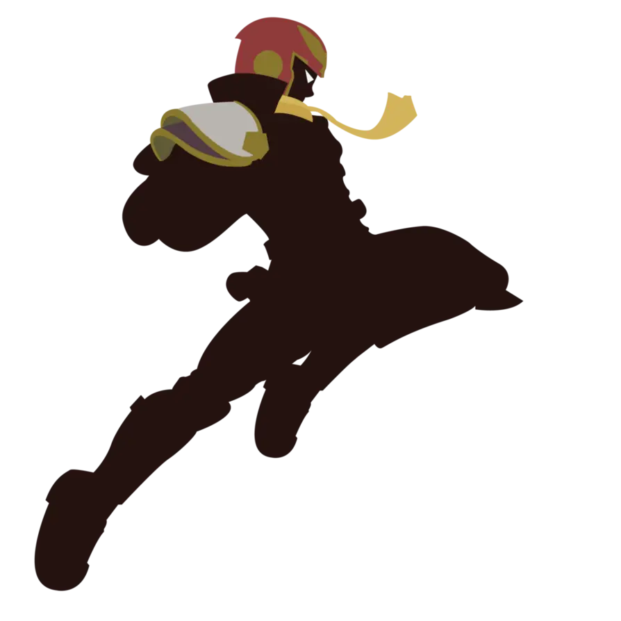 Jumping Silhouette Character