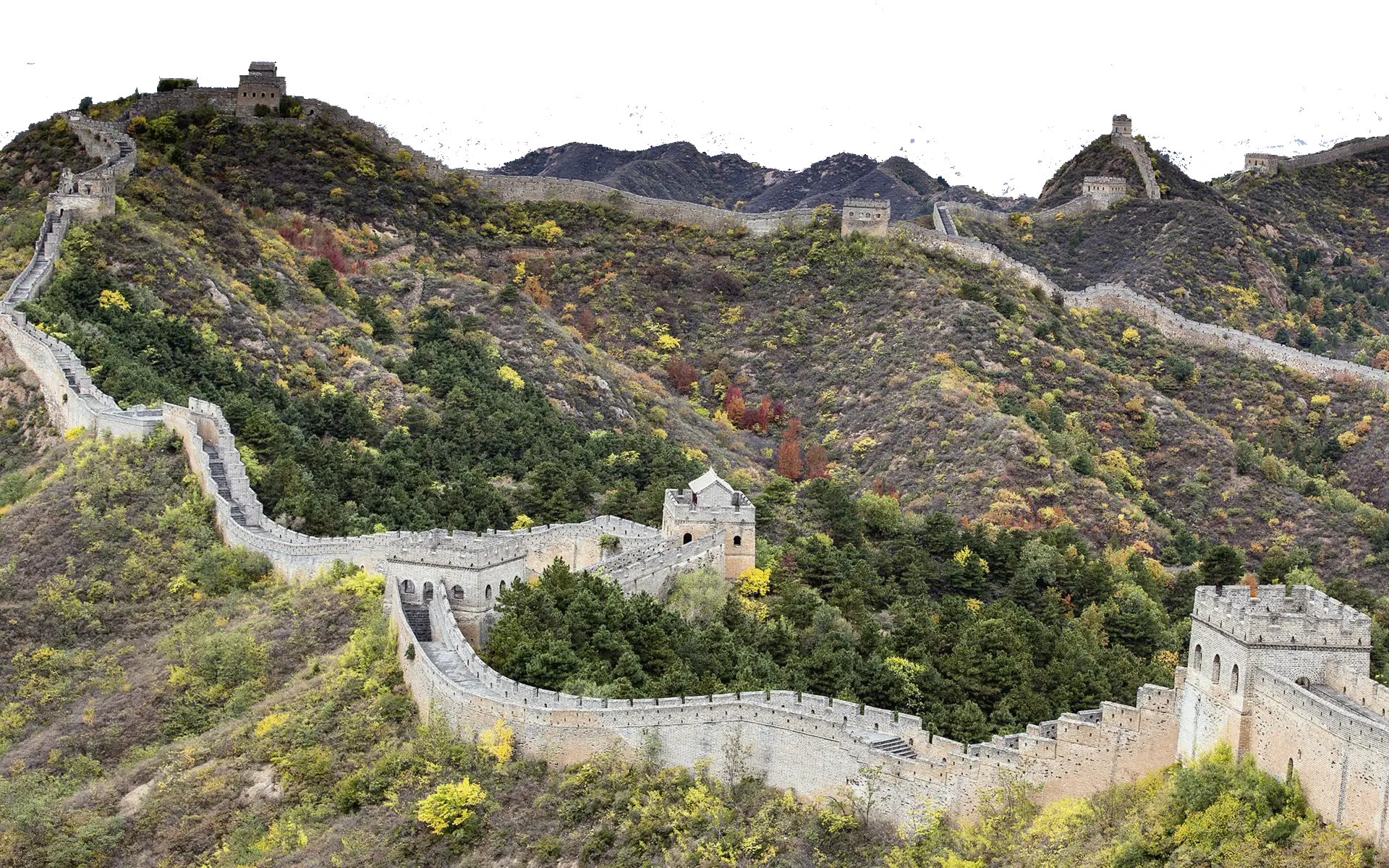 Landscape View of the Great Wall of China
