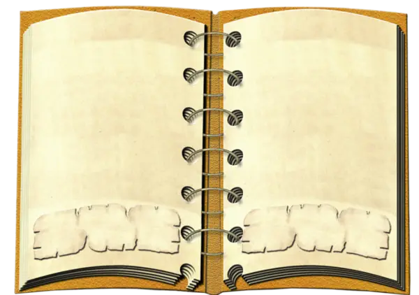 Open Notebook with Blank Pages