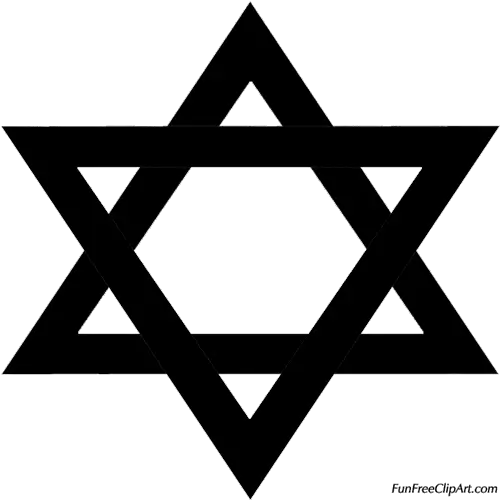 Black Star of David Symbol