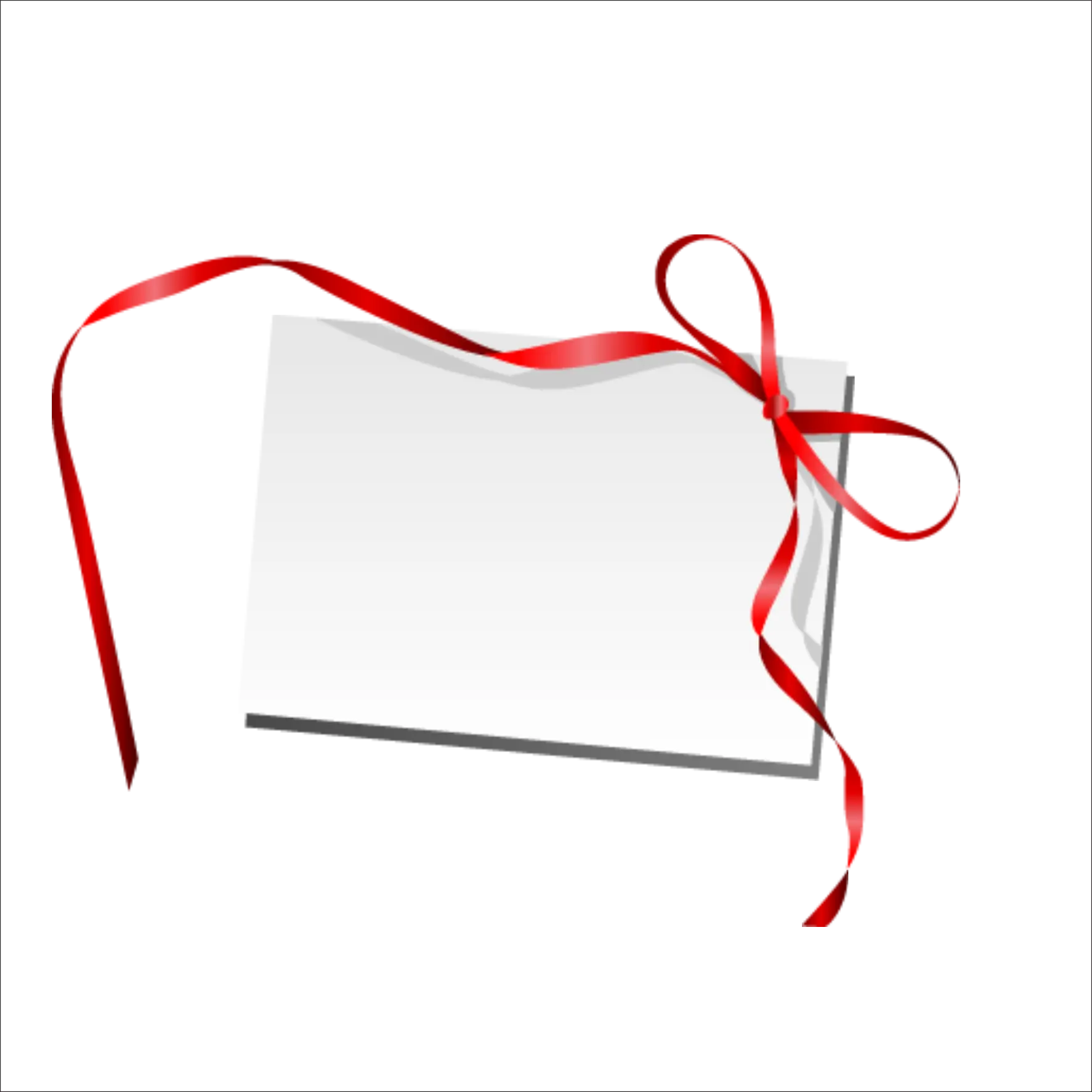 Elegant Envelope Tied with Red Ribbon