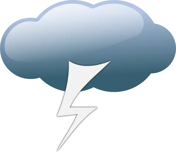 Lightning Cloud Weather Illustration