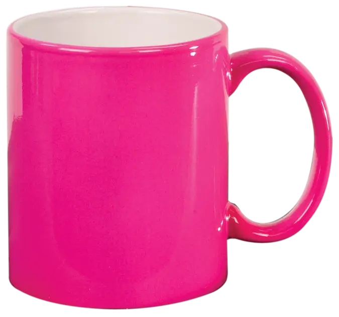 Bright Pink Ceramic Mug for Everyday Use