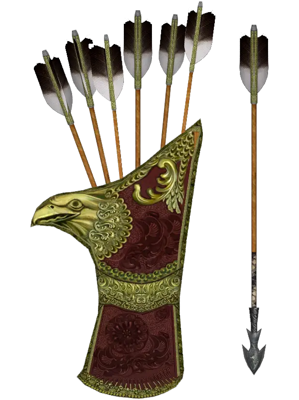 Decorative Quiver with Arrows