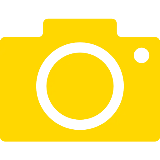 Yellow Camera Shape Icon