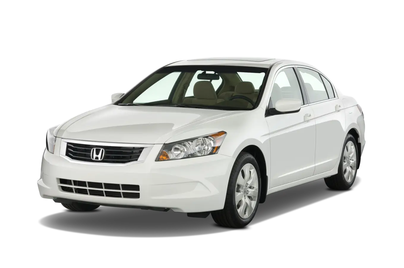 White Sedan Car