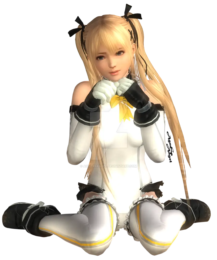 Cute Anime Girl in White Outfit