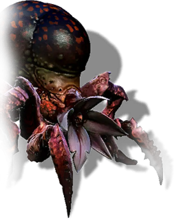 Fantasy Crab Monster with Tentacles