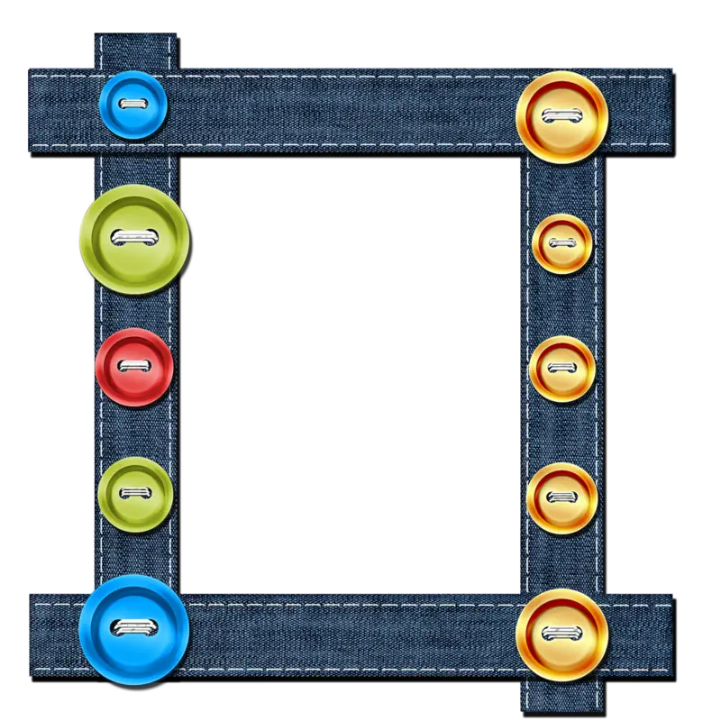 Colorful Button Frame
