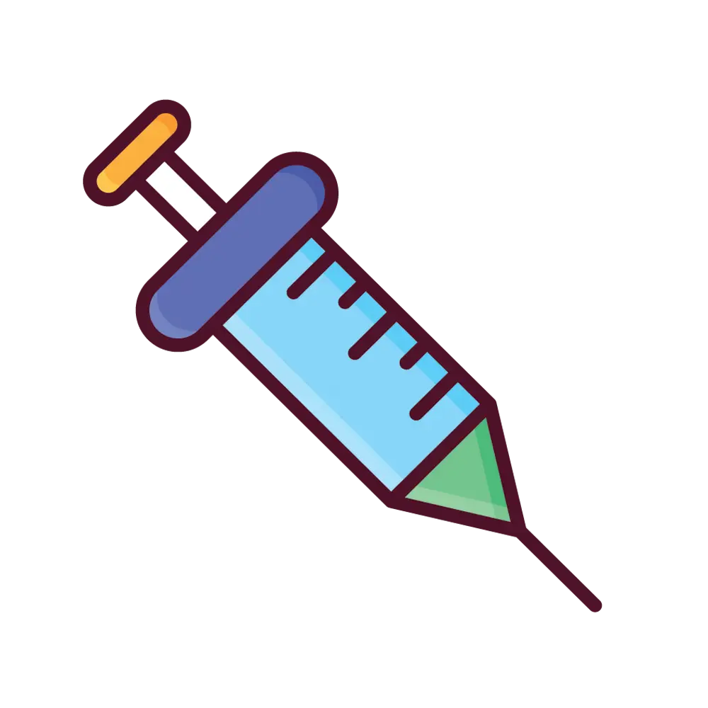 Colorful Syringe Illustration