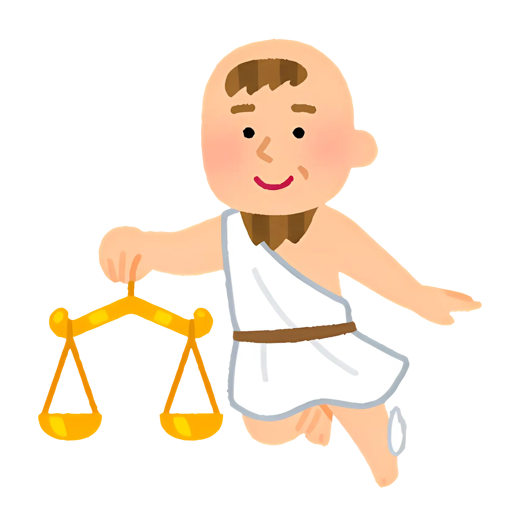 Cartoon Scales of Justice