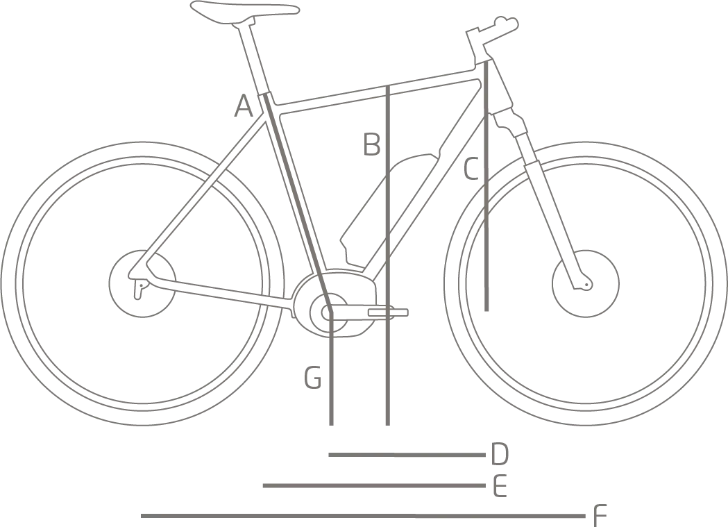 Bicycle Geometry Diagram for Technical Design
