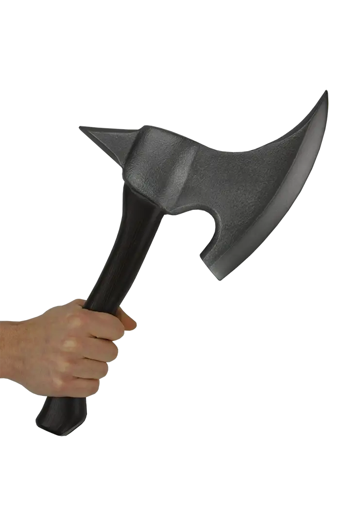 Hand Holding a Sharp Axe
