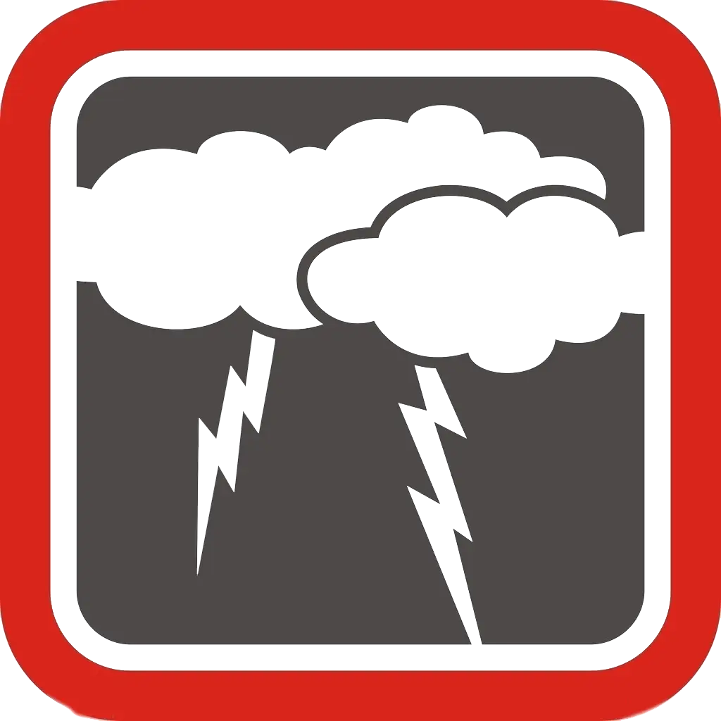 Thunderstorm with Lightning Icon