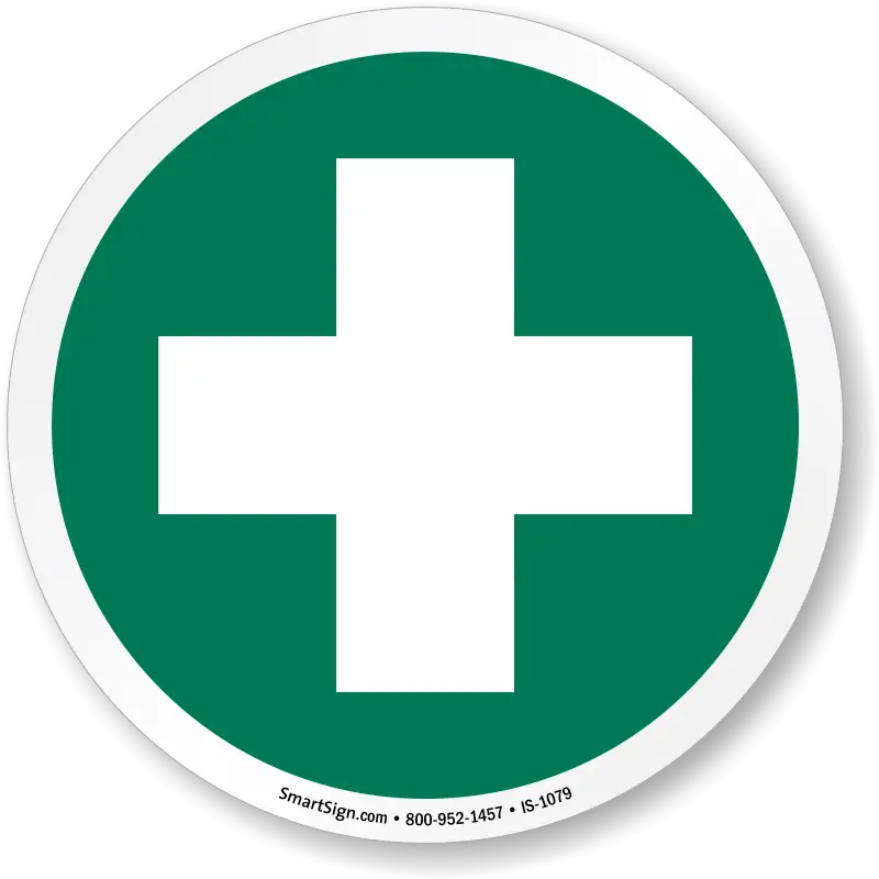 Green Cross Safety Symbol for Health and Protection