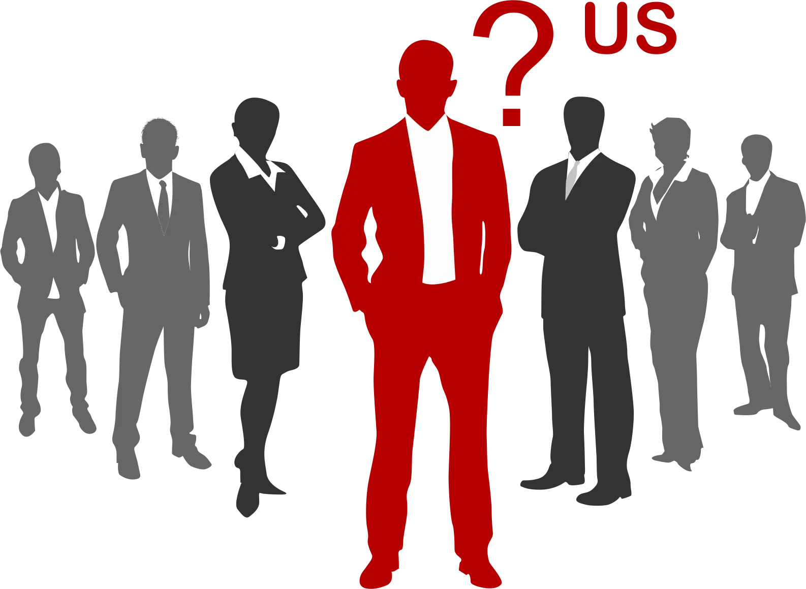 Silhouettes of Business People