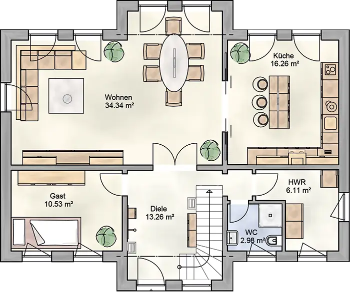 Detailed House Floor Plan