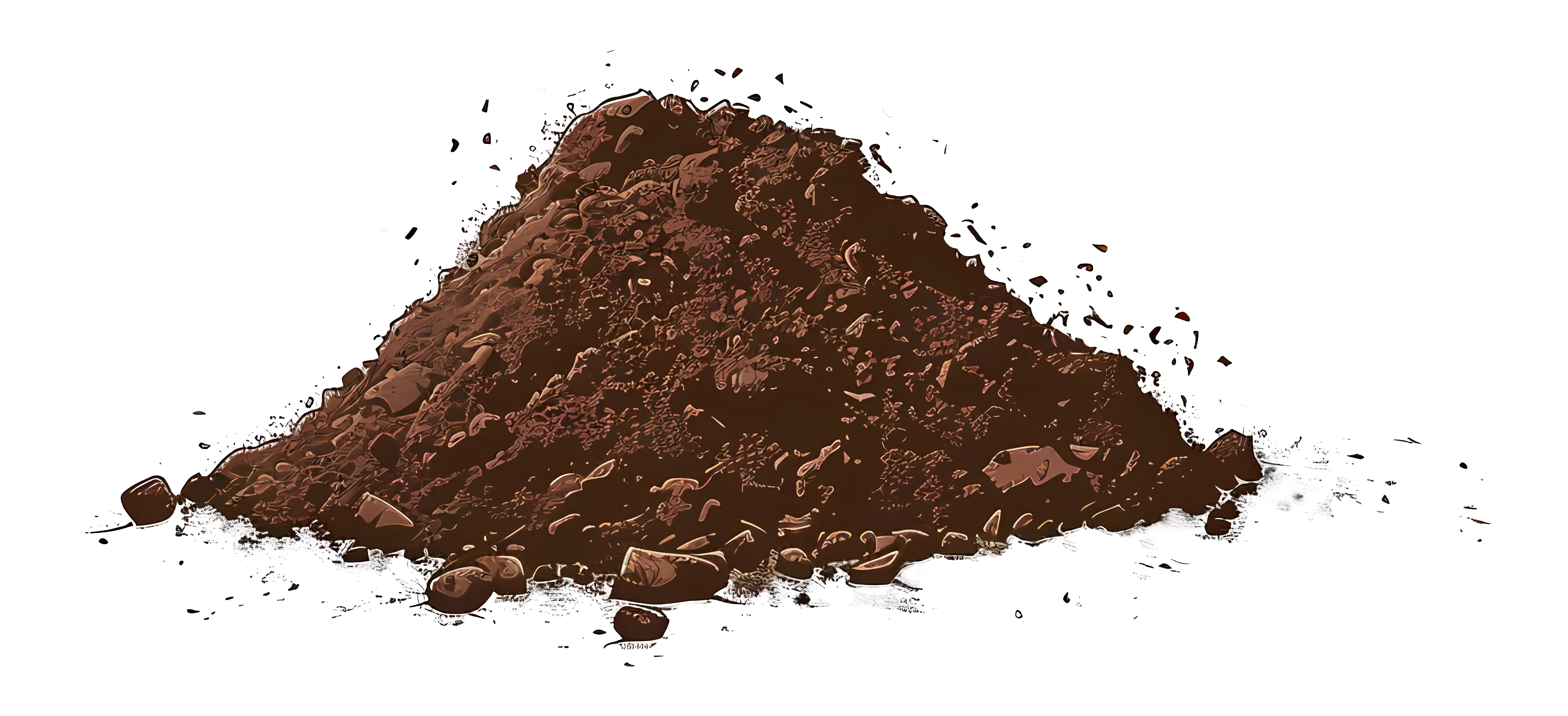 Pile of Soil Illustration for Gardening