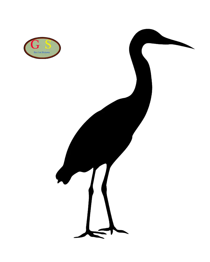 Silhouette of a Standing Bird