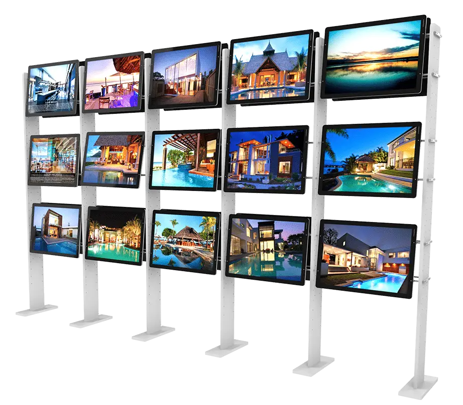 Monitor Display Wall for Advertisements