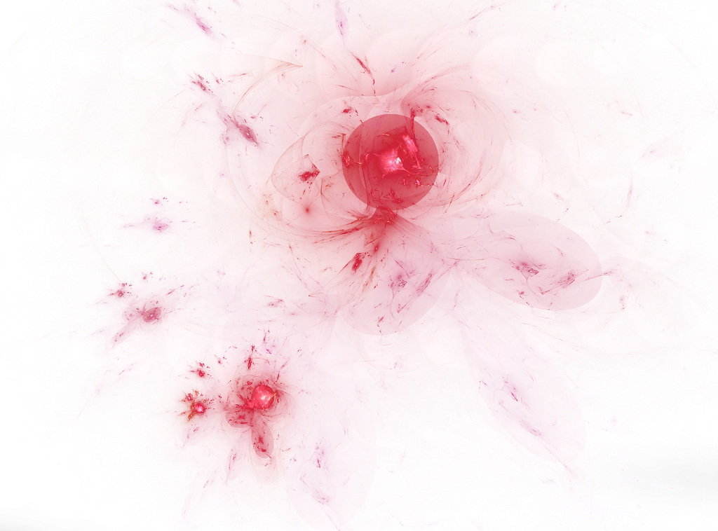 Abstract Red Flower Design