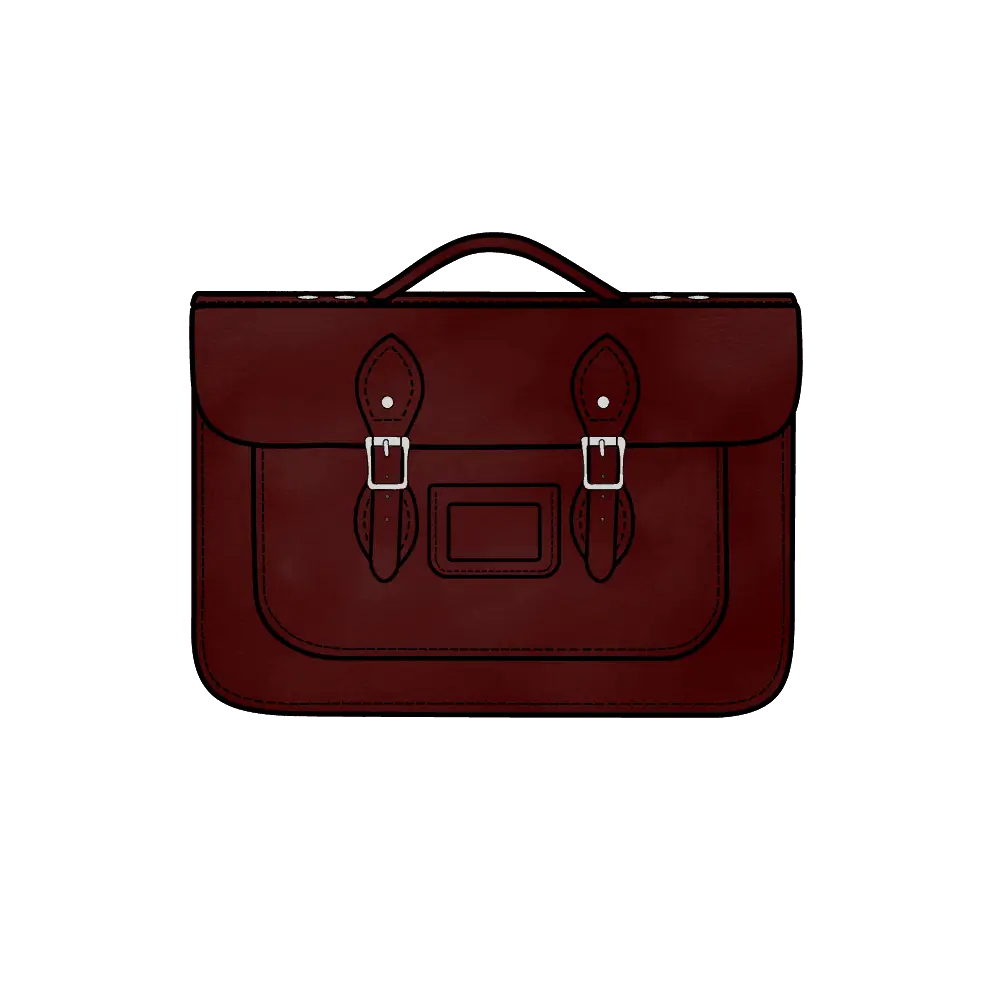 Elegant Brown Leather Briefcase