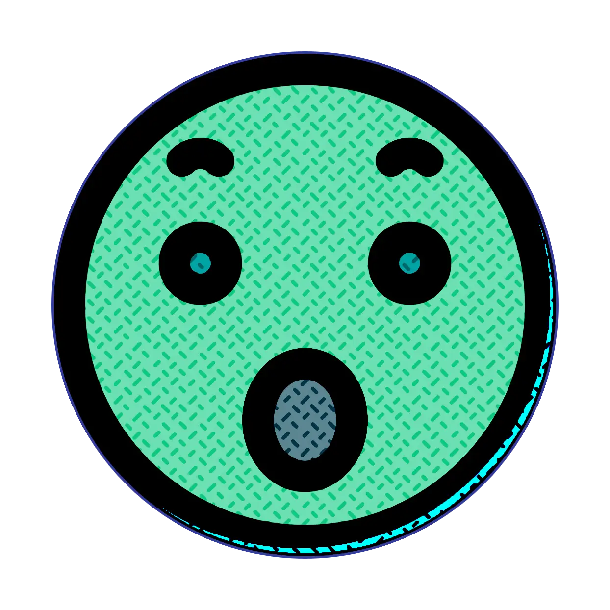 Surprised Face Emoji Design