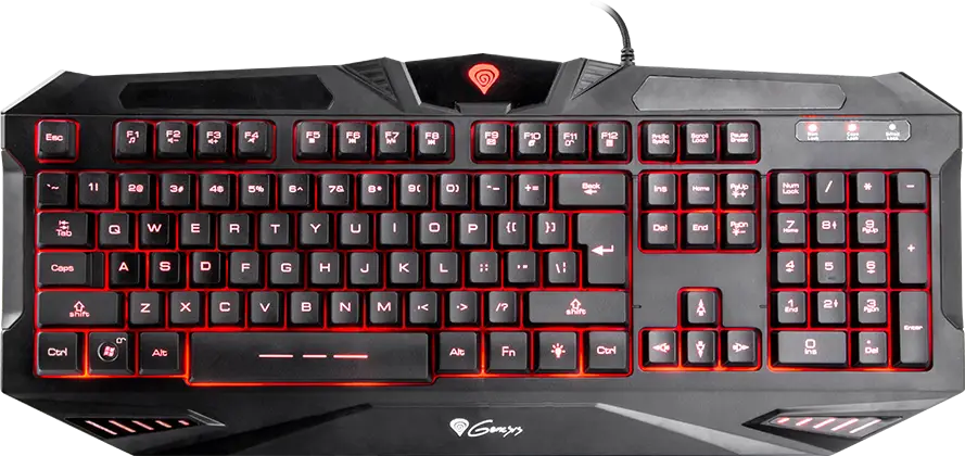 Gaming Keyboard with Red LED Lights