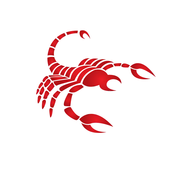 Red Scorpion Zodiac Symbol