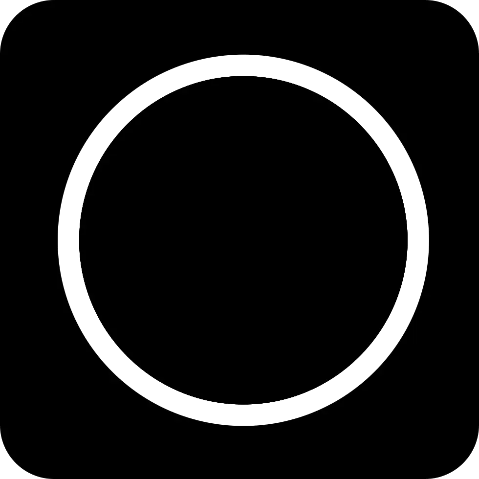 Black and White Camera Icon