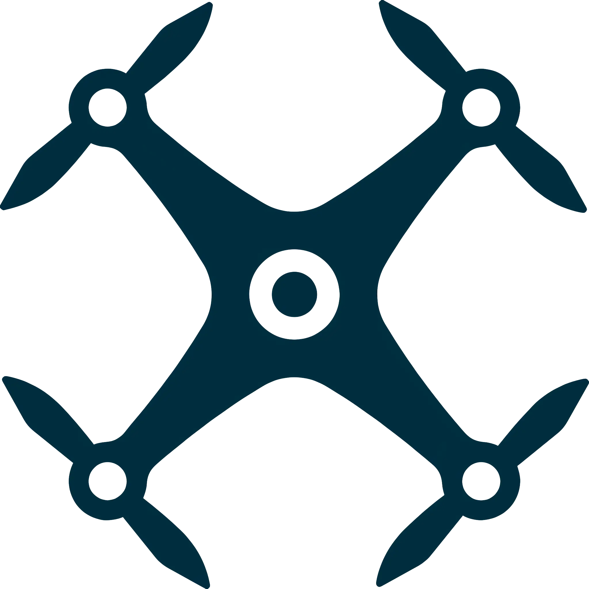 Black Drone Icon Design