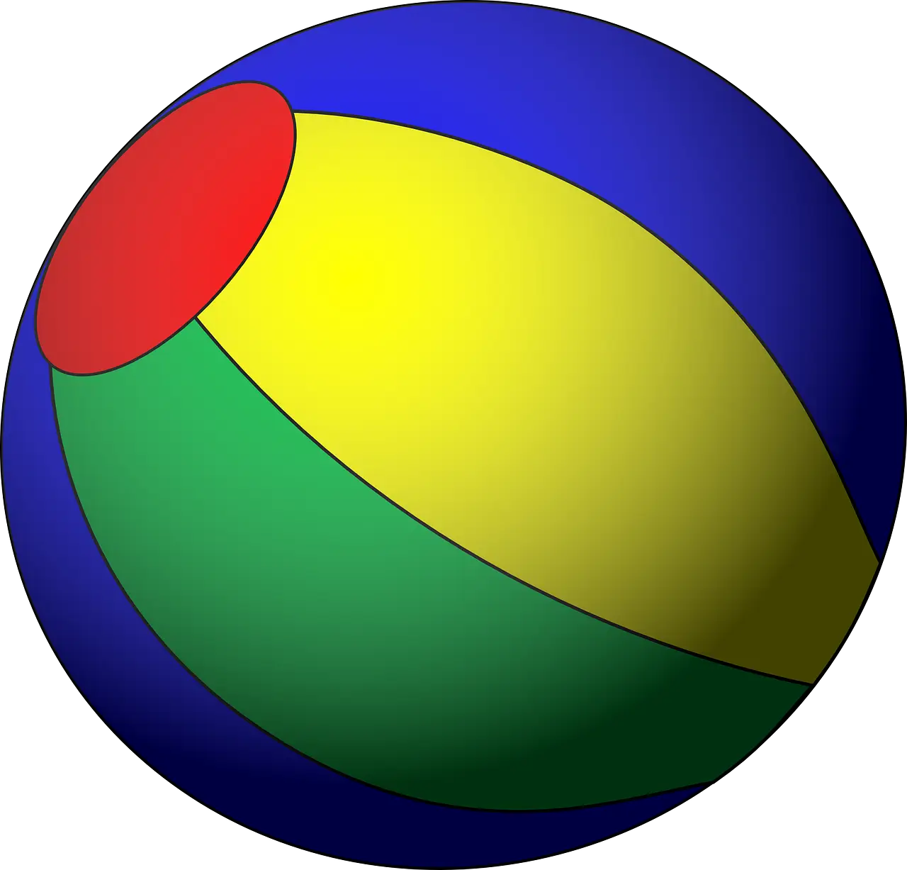 Multicolor Inflatable Beach Ball