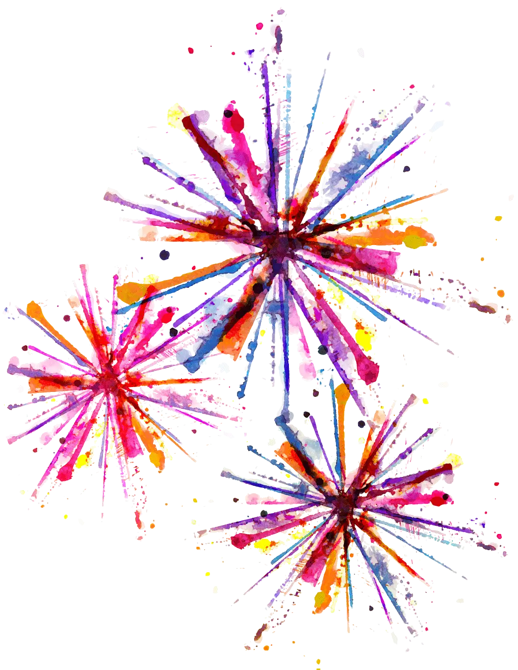 Colorful Fireworks Display
