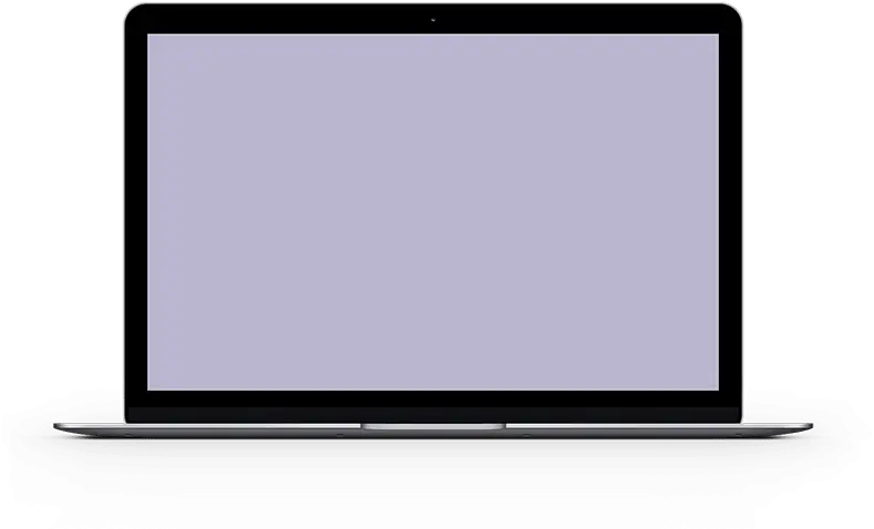 Minimalistic Laptop Computer Front View