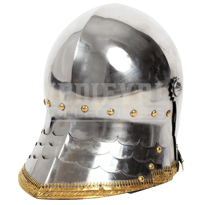Silver Medieval Helmet