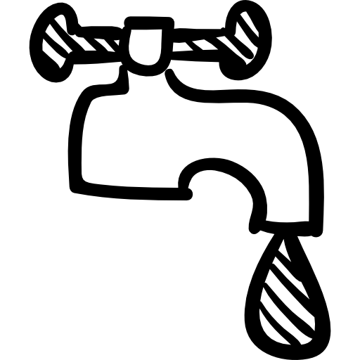 Hand-Drawn Water Tap Illustration