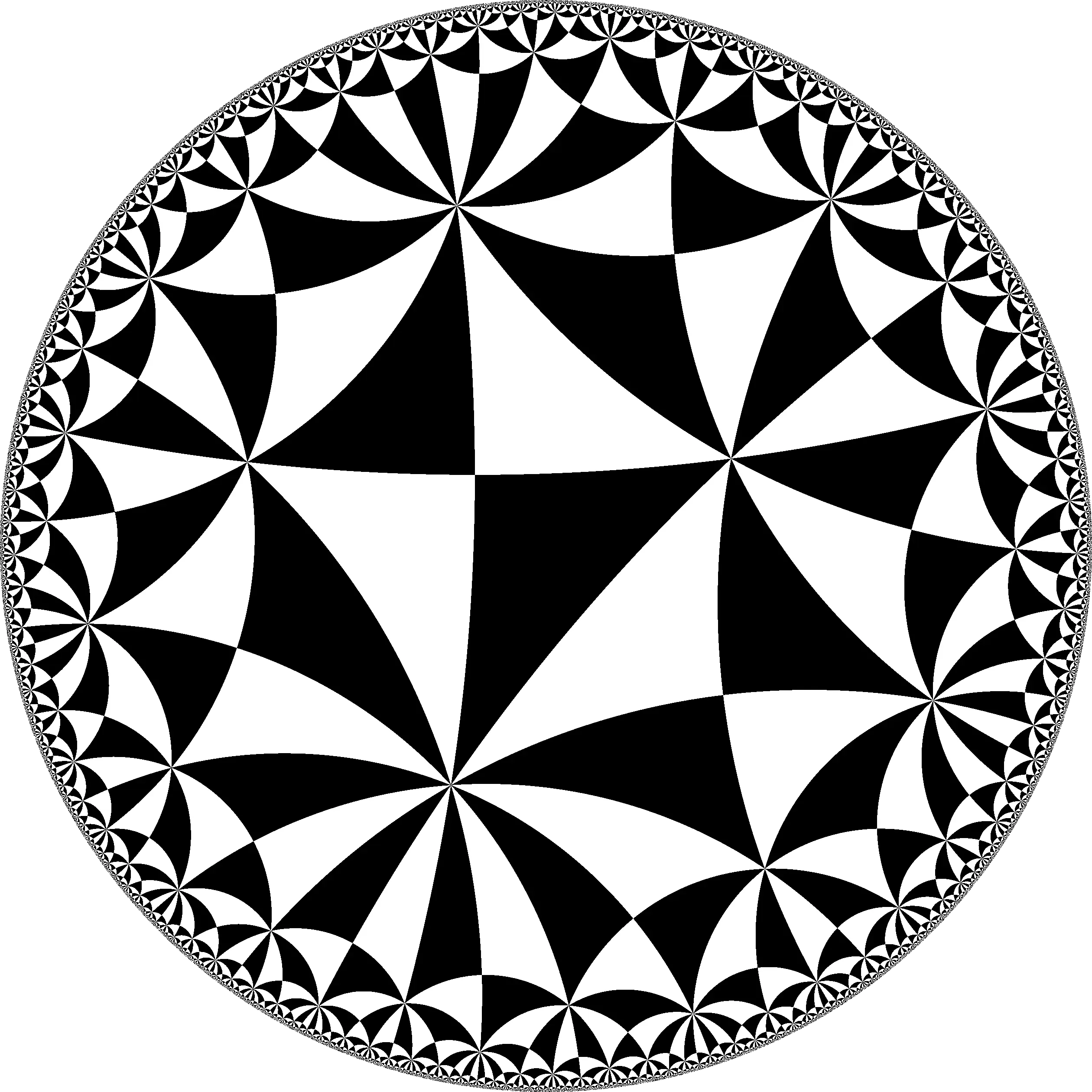 Black and White Geometric Pattern Design