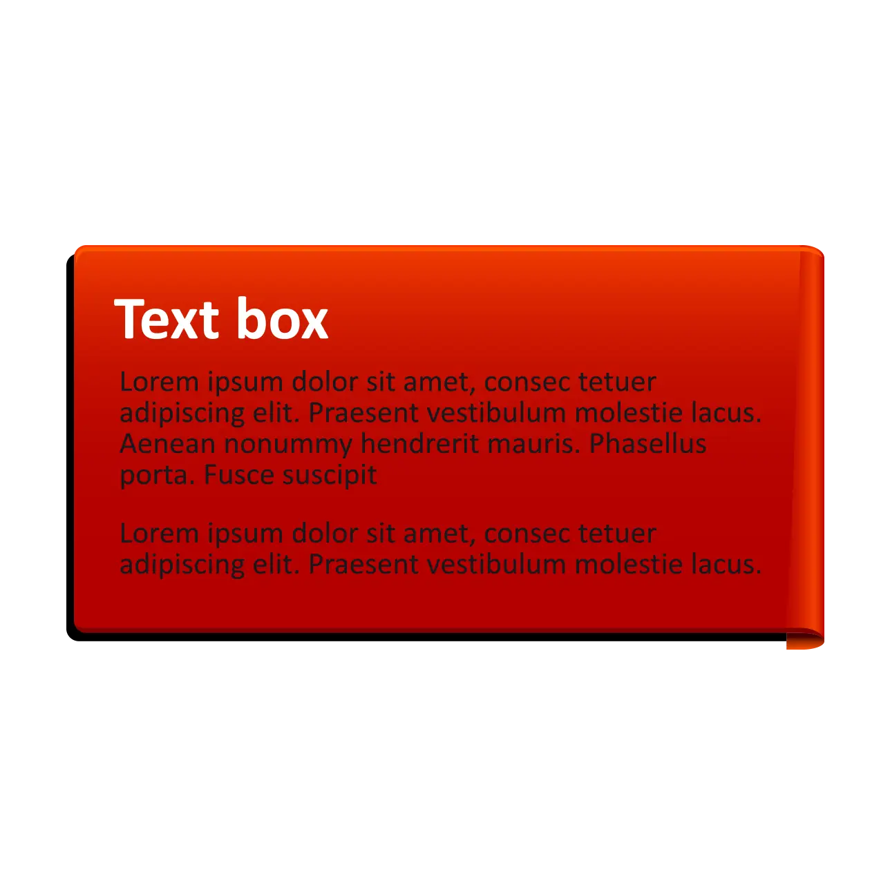 Red Text Box for Announcements