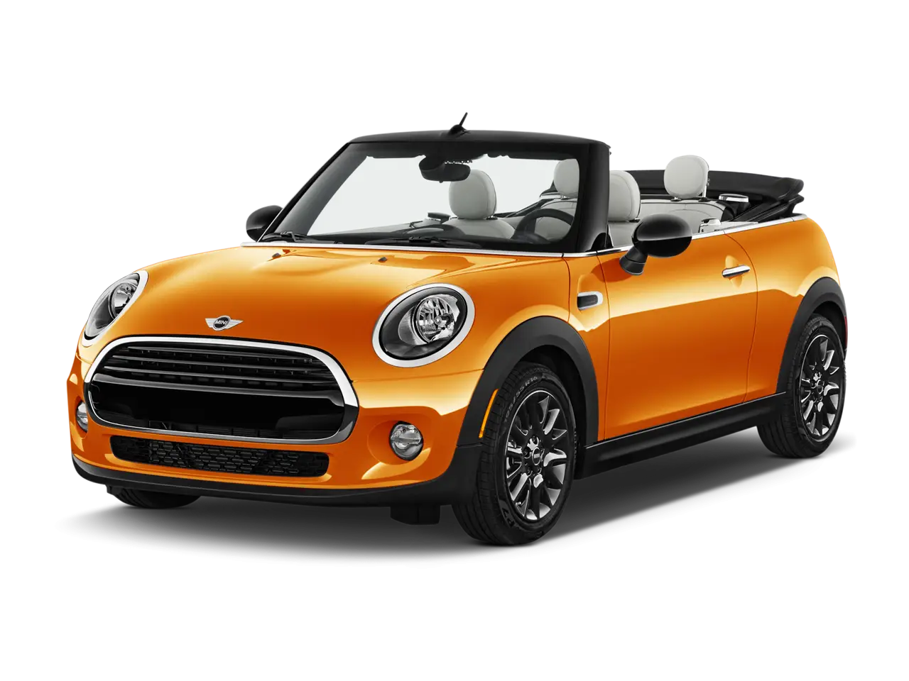 Orange Convertible Compact Car for Stylish Travel